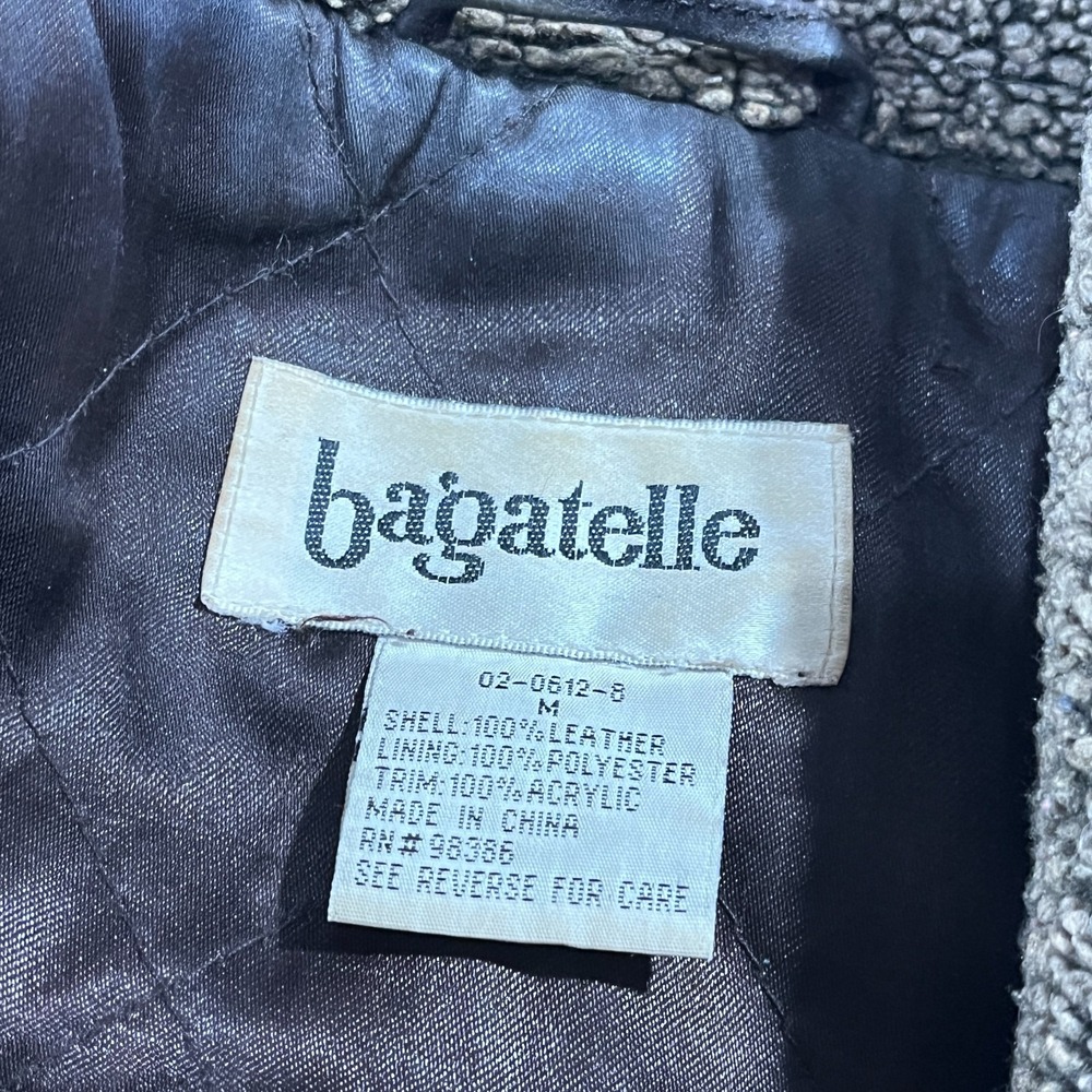 Vintage Bagatelle Coat Womens Medium Brown Suede Faux Fur Quilted 90s Western‎ - Picture 3 of 15